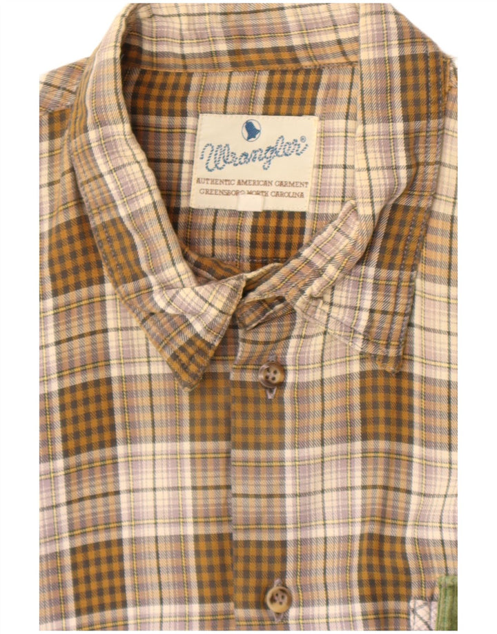 Wrangler muška flanelska košulja XL smeđe karirane