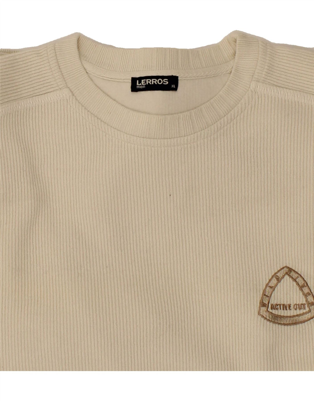 LERROS Mens Sweatshirt Jumper XL Beige Cotton Vintage Lerros and Second-Hand Lerros from Messina Hembry 