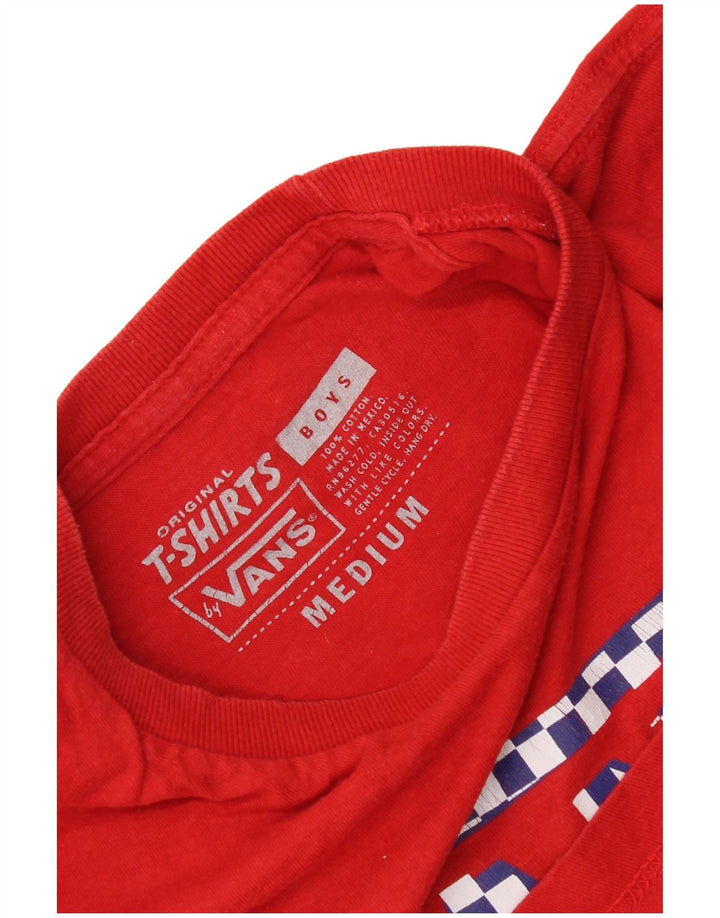 Majica kratkih rukava Vans Boys s grafičkim motivima, 10-11 godina srednje crvene boje