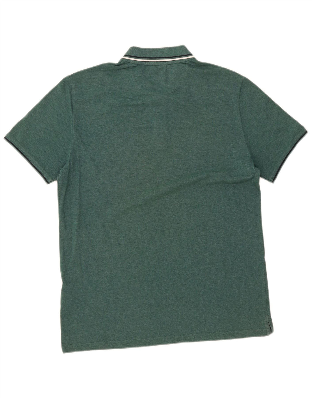 CHAMPION Mens Polo Shirt Large Green Cotton