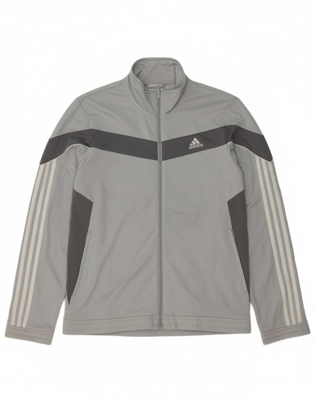 ADIDAS Mens Tracksuit Top Jacket Medium Blue Colourblock Polyester