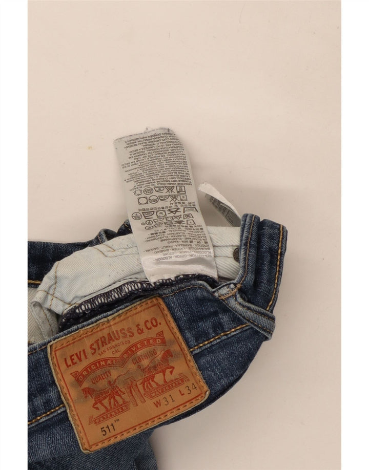 Levi's muške 511 uske traperice W31 L34 plavi pamuk