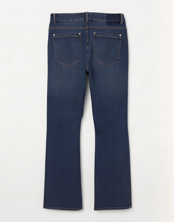 Marks & Spencer Ženske Magic Slim Flared Jeans UK 16 Large 35 L28 Plava