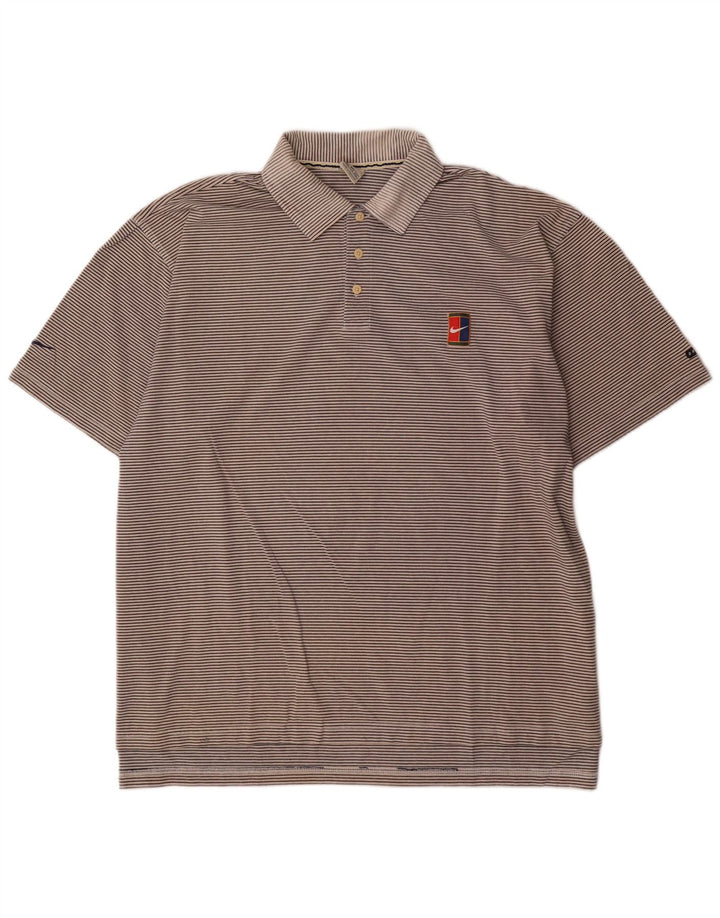 Nike muška polo majica 2XL pamuk na sive pruge