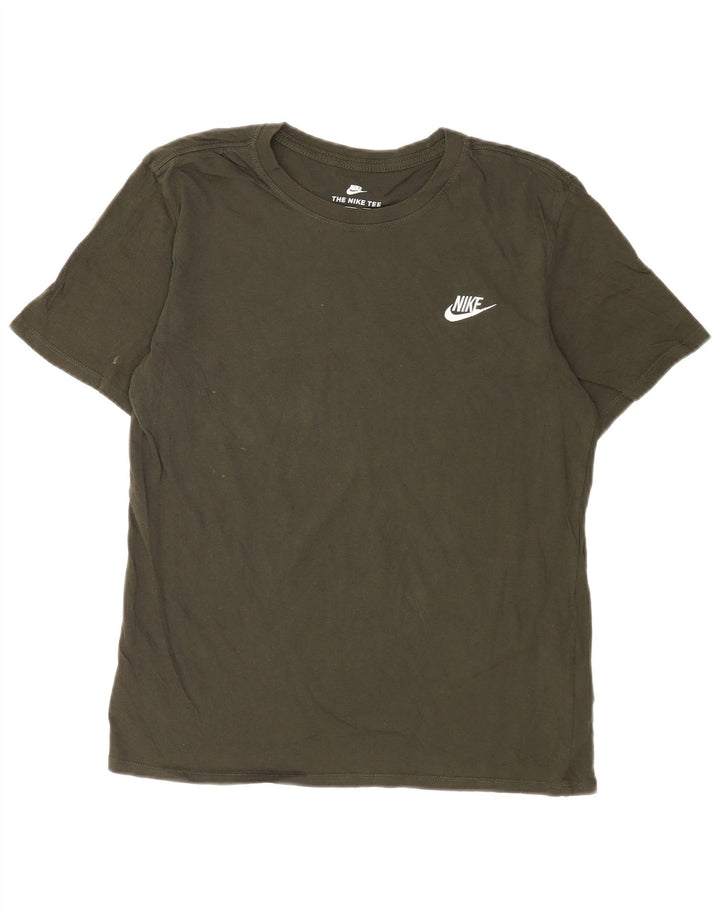 Nike muška majica atletskog kroja, srednji zeleni pamuk