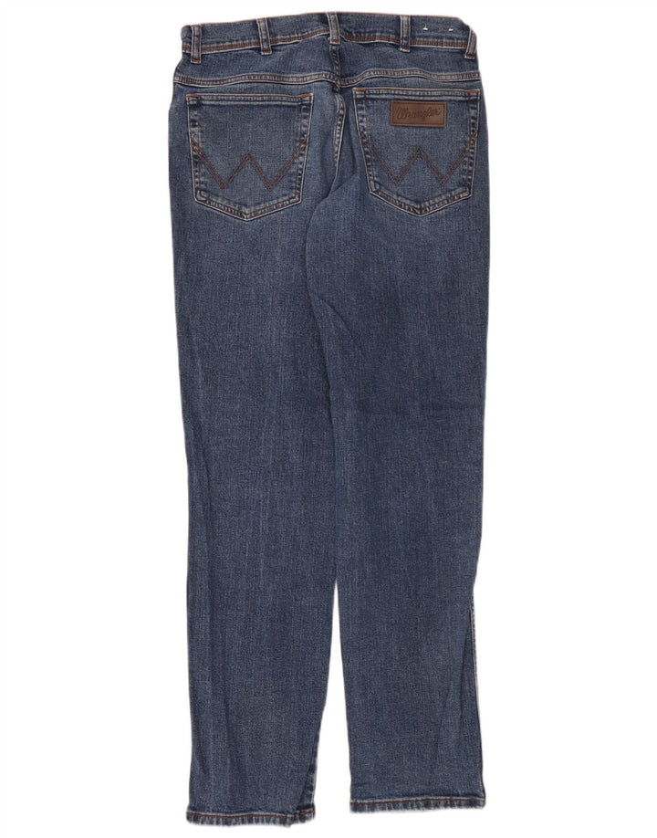 Wrangler Muške Texas Slim Jeans W33 L34 Plavi pamuk