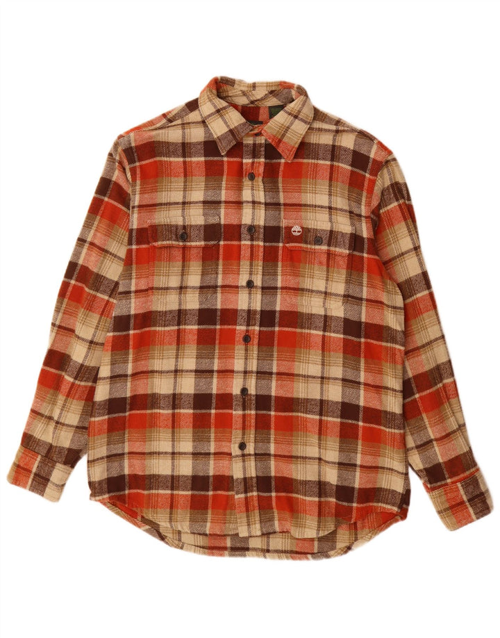 Timberland muška flanel košulja srednje bež karirani pamuk