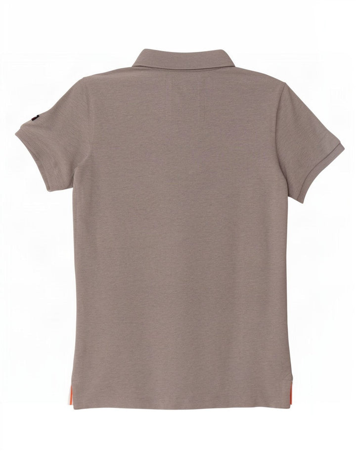 Superdry muška klasična polo majica srednje sive boje od pamuka