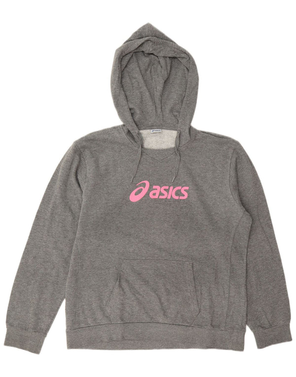 Ženska majica s kapuljačom Asics Graphic UK 20 2XL sivi pamuk