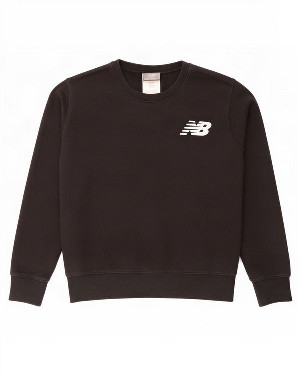 New Balance veliki ženski džemper UK 10 Mali crni pamuk