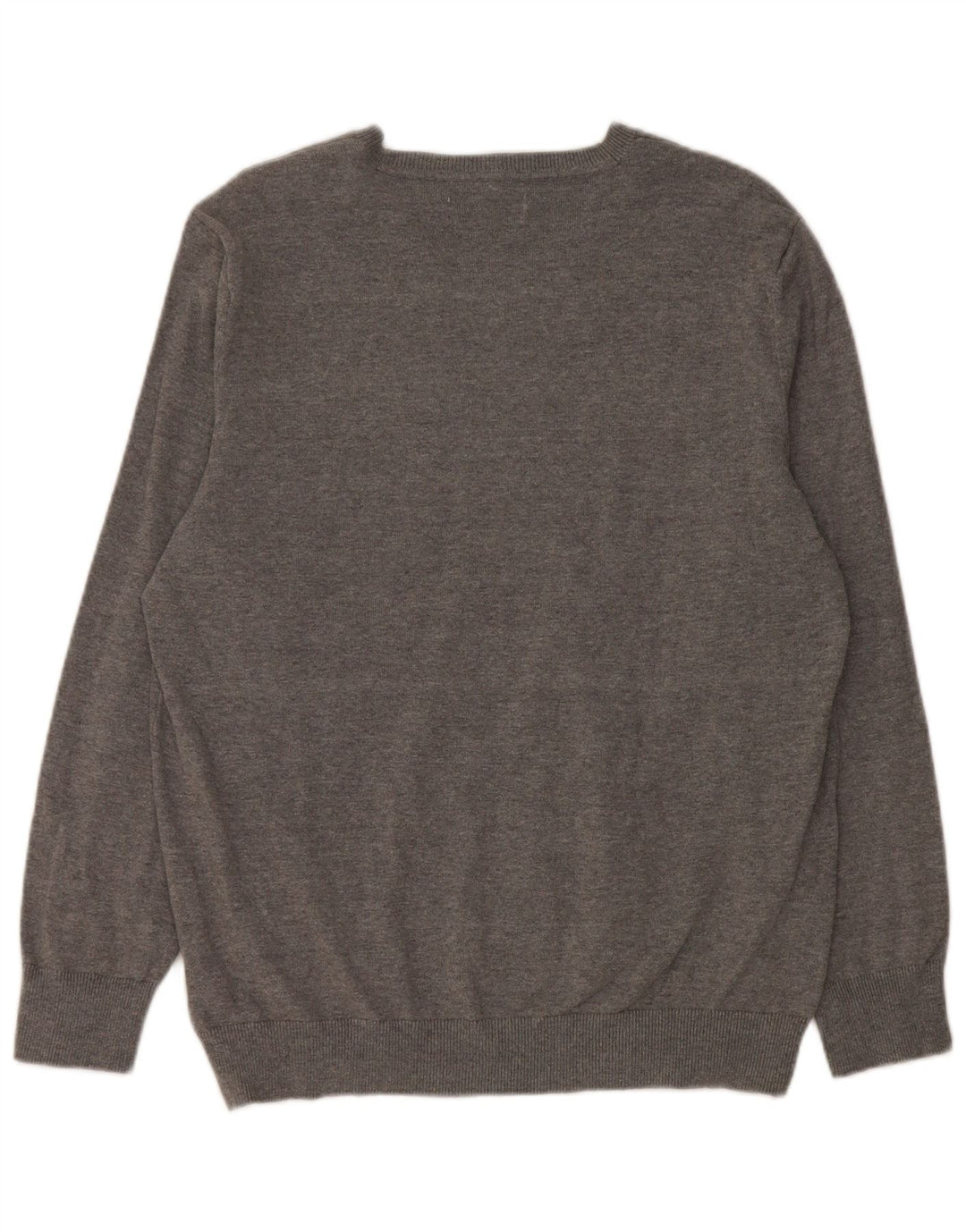 MUSTANG ženski džemper s V-izrezom UK 18 XL sivi pamuk