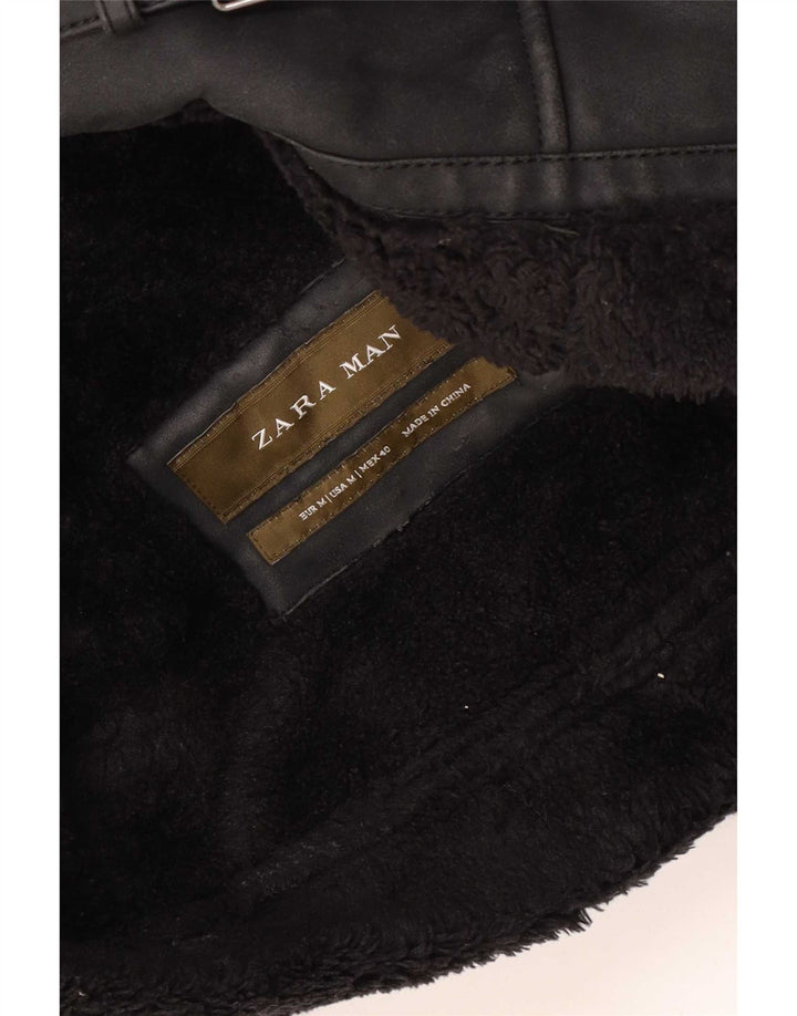Zara muška jakna s ovčicama UK 38 srednje crna