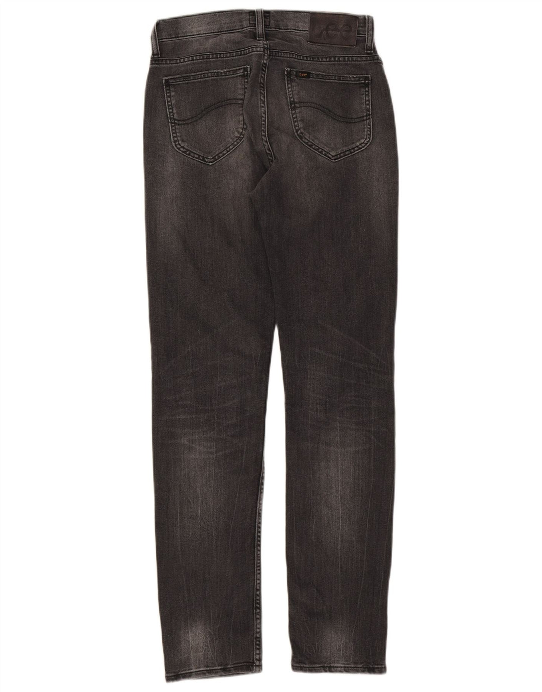 LEE Womens Rider Slim Jeans W28 L32 Grey Cotton