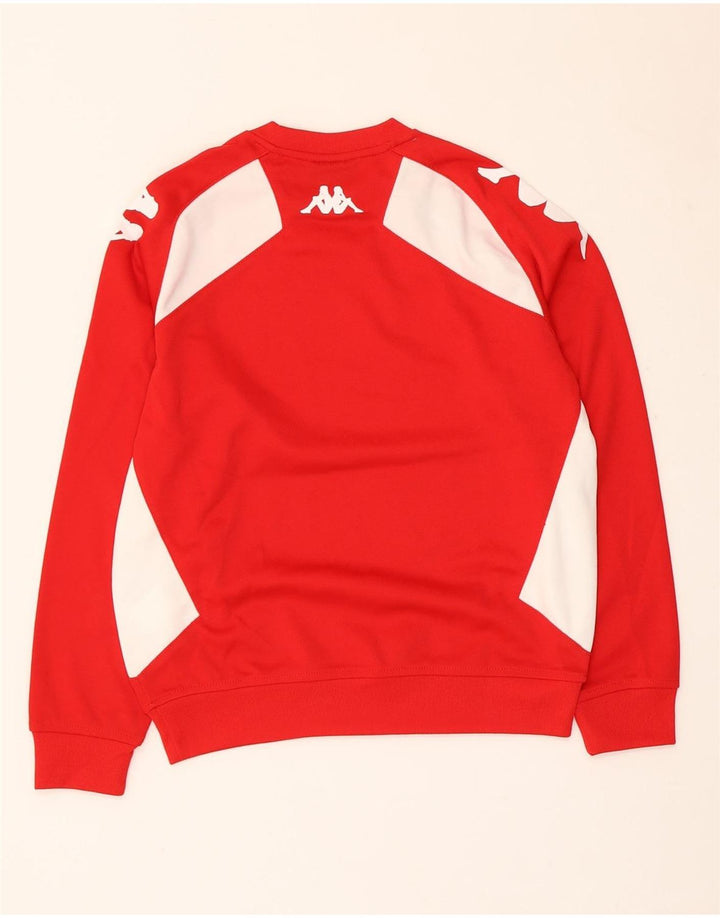 Džemper Kappa Boys Graphic Sweatshirt 11-12 Years Red Colourblock Poliester