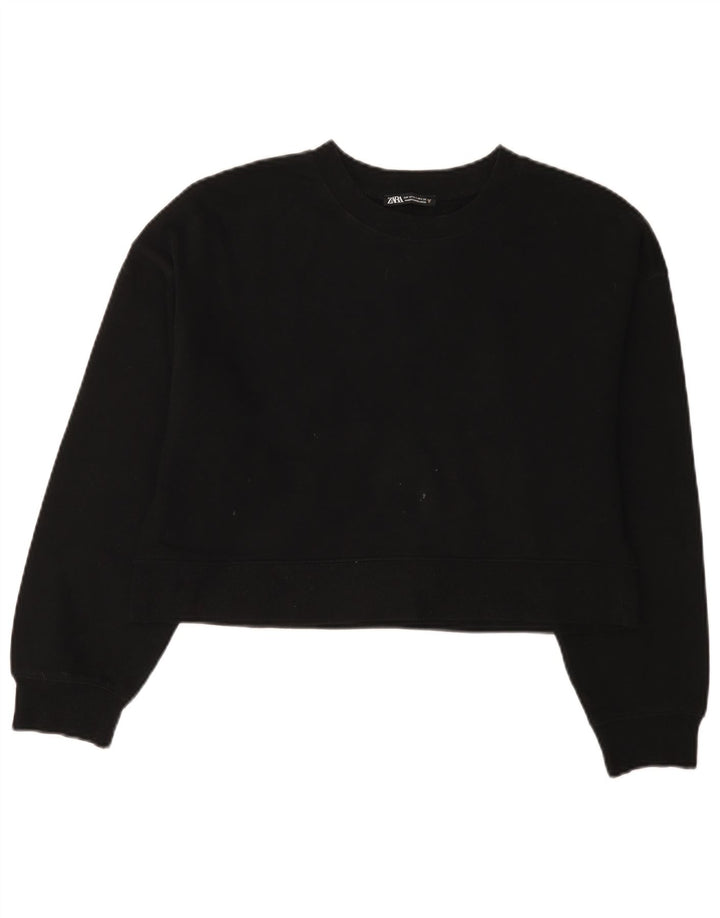 Zara ženski džemper prekomjerne majice UK 10 Small Black