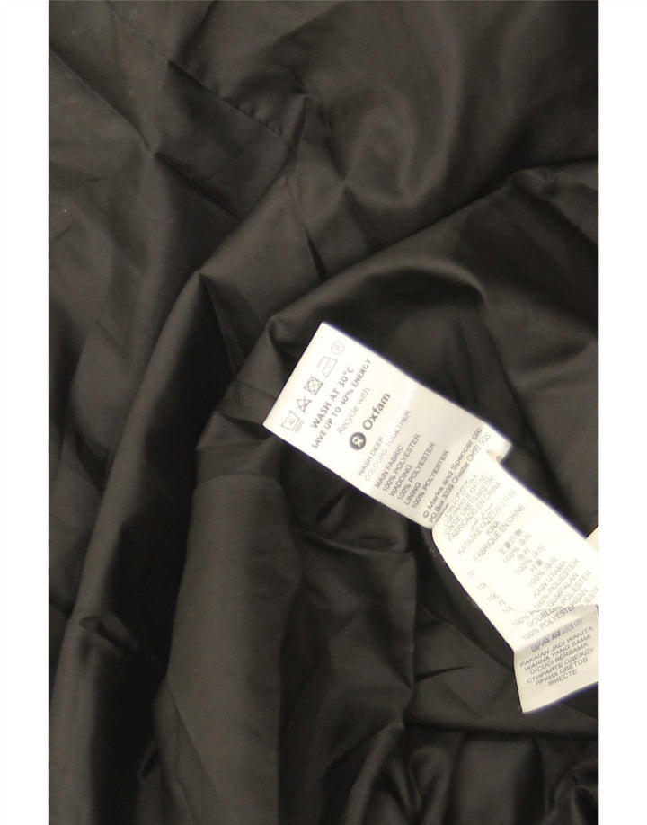 Marks & Spencer ženski prošiveni kaput UK 18 XL crni poliester