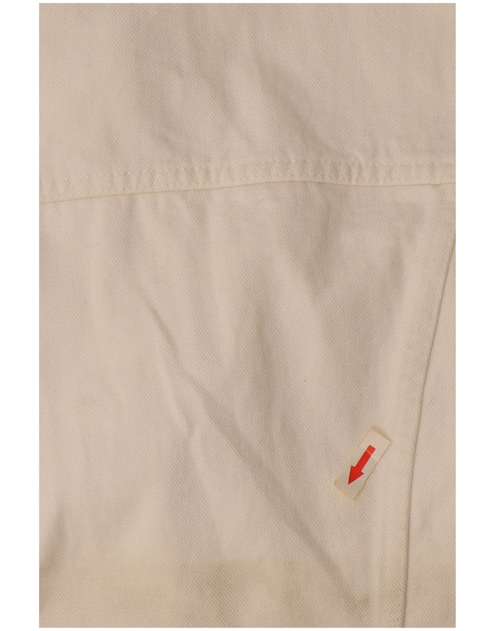 Indian Motocycle ženska jakna od trapera UK 14 Veliki bijeli pamuk