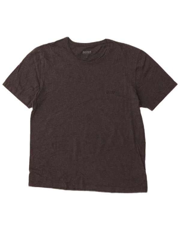 HUGO BOSS Ženska majica kratkih rukava UK 16 Veliki sivi pamuk