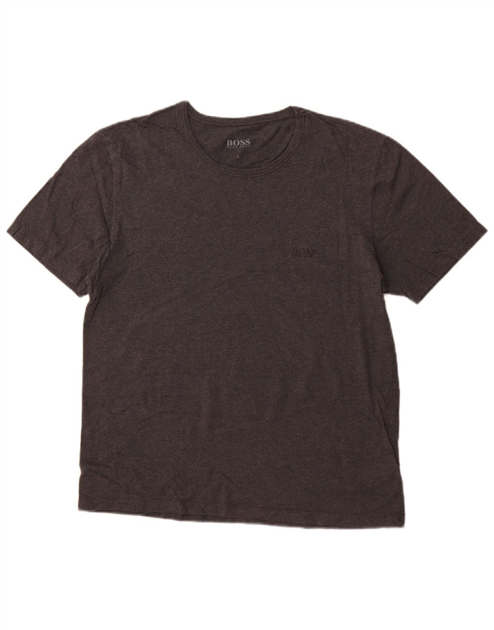 HUGO BOSS Ženska majica kratkih rukava UK 16 Veliki sivi pamuk