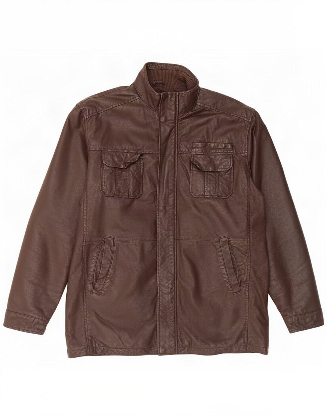 Daniel Hechter muška kožna jakna UK 40 Large Brown