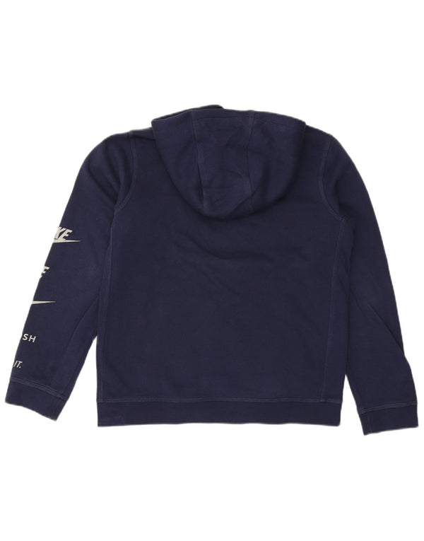 Nike Boys Graphic Regular Fit majica s kapuljačom 13-14 godina XL tamnoplavi pamuk