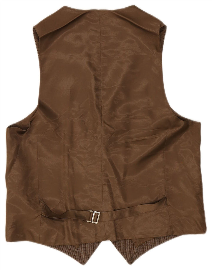 Vintage muški prsluk IT 48 Small Brown