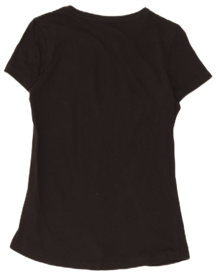 PUMA Ženska majica kratkih rukava s grafičkim motivima UK 12 Srednje crni pamuk