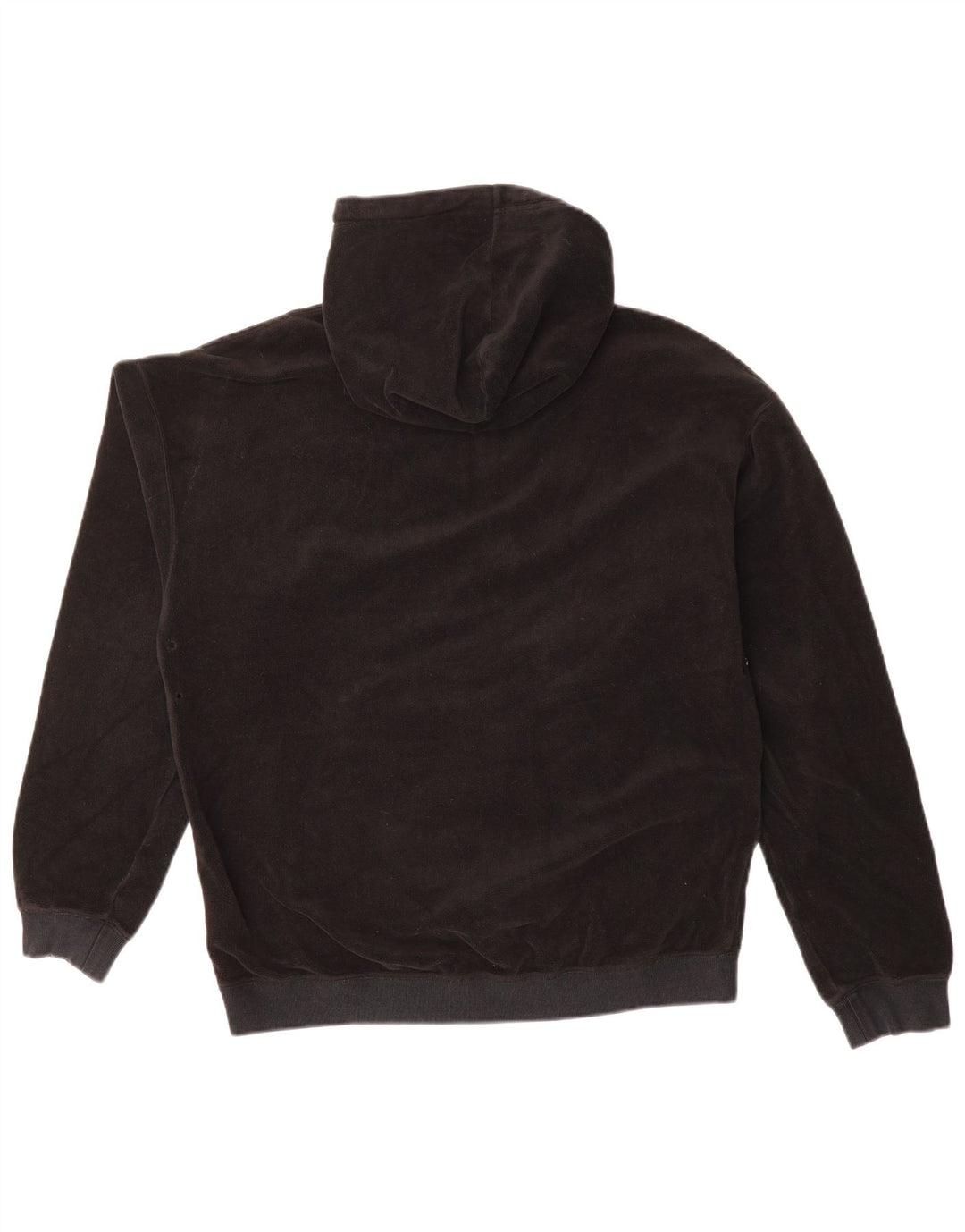 NIKE Mens Hooded Fleece Jumper Small Black Polyester