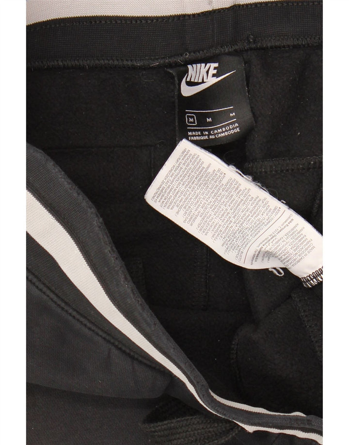 Nike muške trenirke s grafičkim motivima, srednje crne pamučne hlače