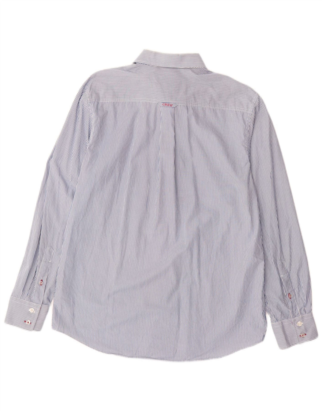 CREW ODJEĆA Muška klasična pamučna košulja s velikim plavim prugama
