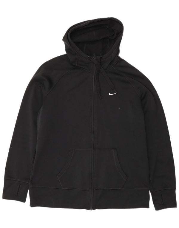 Nike ženski džemper s kapuljačom Therma-Fit UK 18 XL crni poliester sportski