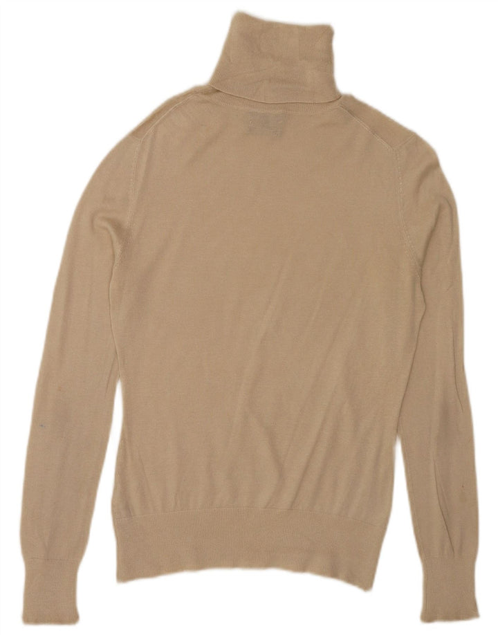 Massimo Dutti ženski pulover s rol izrezom UK 10 Small Beige Silk