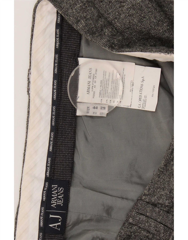 Armani ženske uske chino hlače W29 L29 sivi poliester