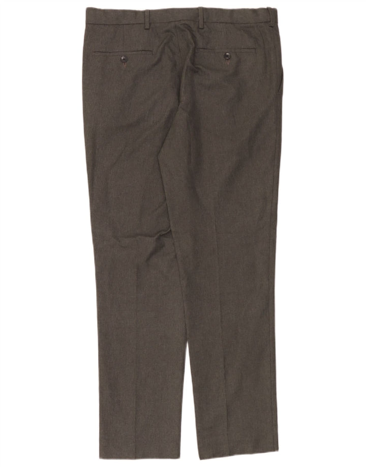 Marks & Spencer muške uske chino hlače W34 L31 sivi poliester