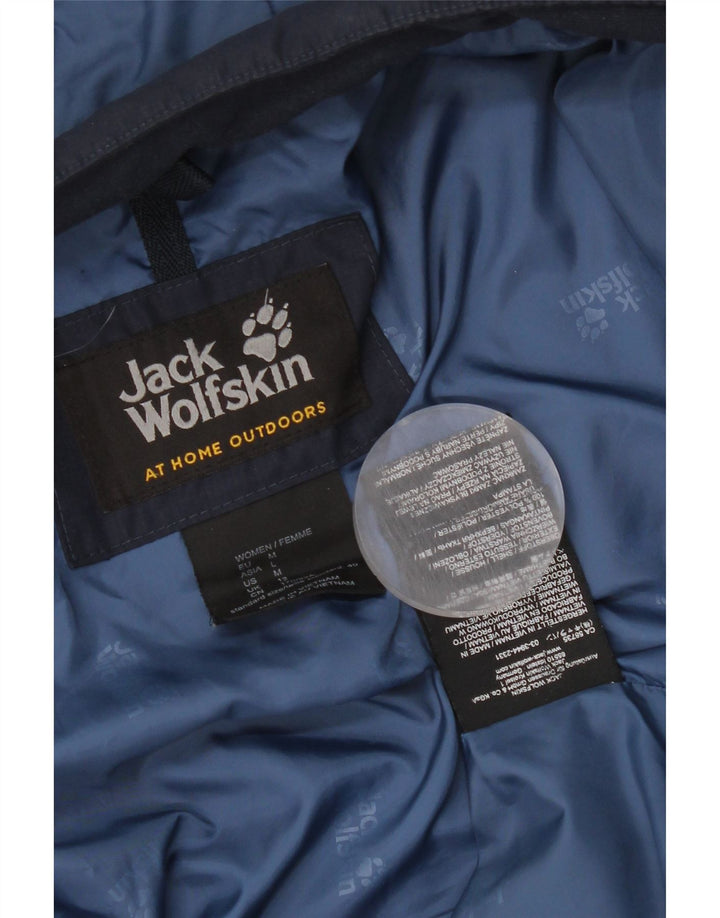 Jack Wolfskin, ženski podstavljeni kaput s kapuljačom UK 12 srednje tamnoplavi poliester