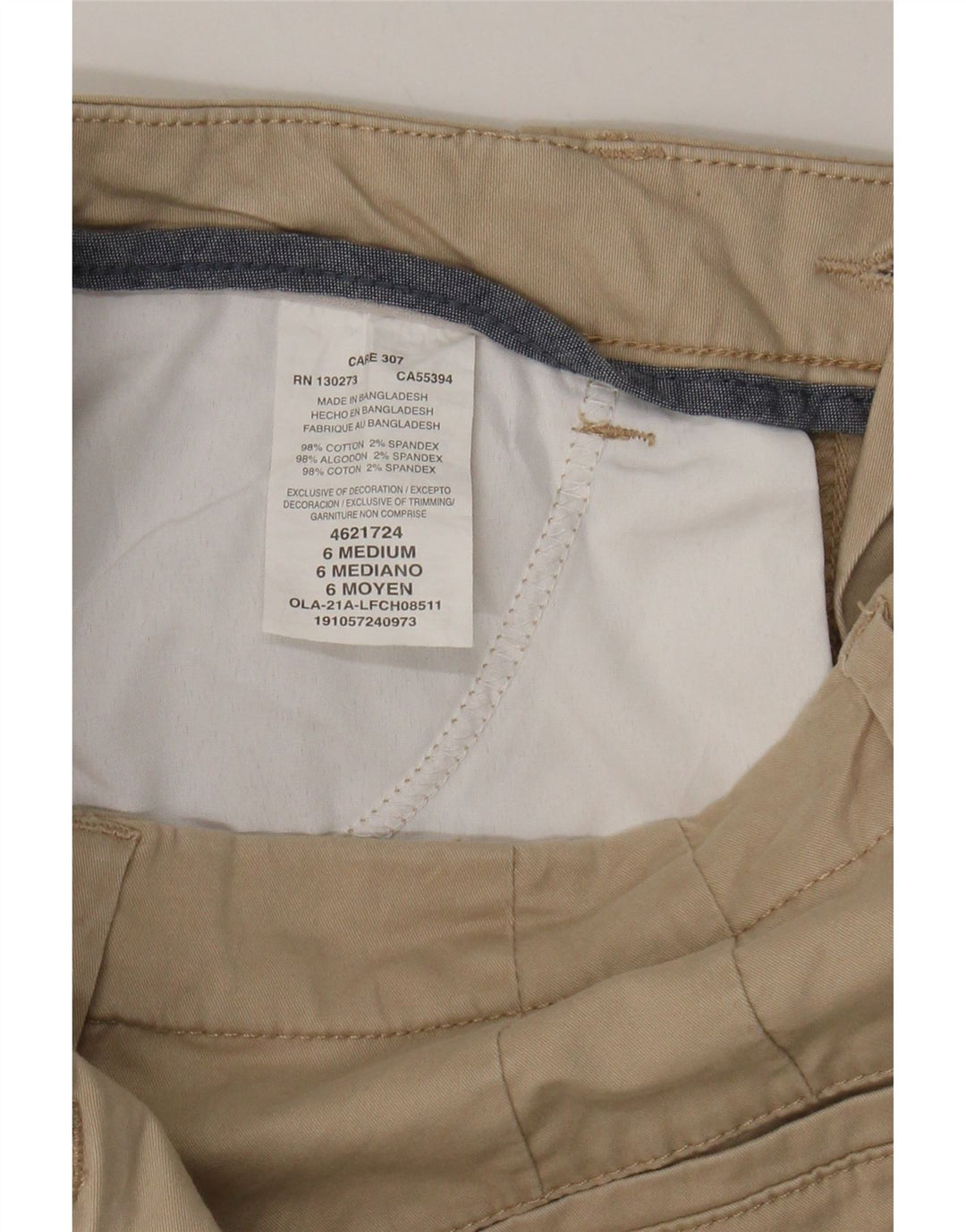 LEE Womens Mid Rise Regular Fit Casual Shorts US 6 Medium W28  Beige Vintage Lee and Second-Hand Lee from Messina Hembry 
