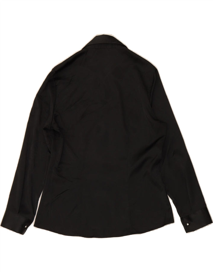 VINTAGE Womens Shirt IT 46 Large Black Polyester Vintage Vintage and Second-Hand Vintage from Messina Hembry 