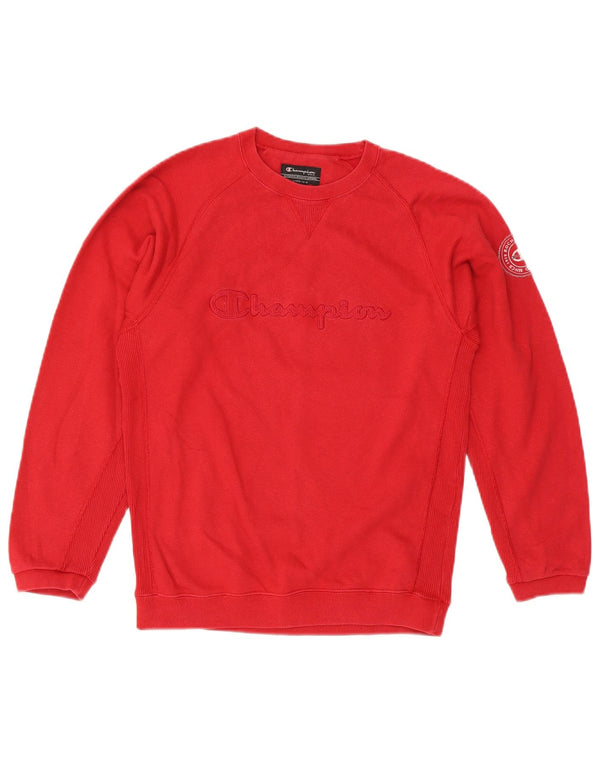 Champion Boys Graphic Sweatshirt Džemper 11-12 godina, crveni pamuk