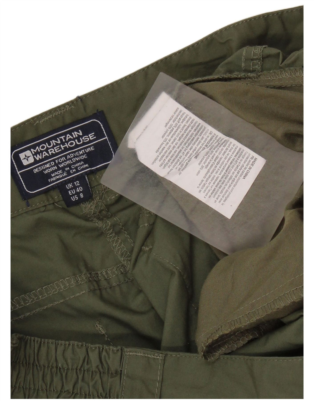 Mountain Warehouse Ženske chino kratke hlače UK 12 srednje W30 kaki poliester