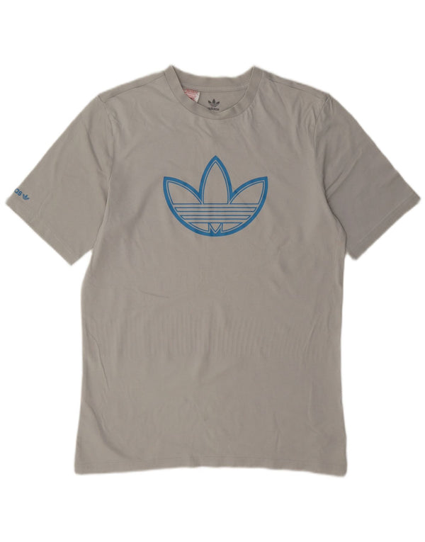 Adidas majica kratkih rukava s grafičkim motivima, 15-16 godina, sivi pamuk