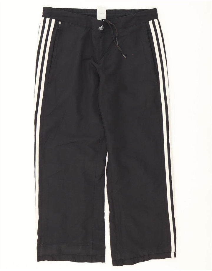 Adidas ženske trenirke otporne na klimatske uvjete UK 12 Srednje crni poliester