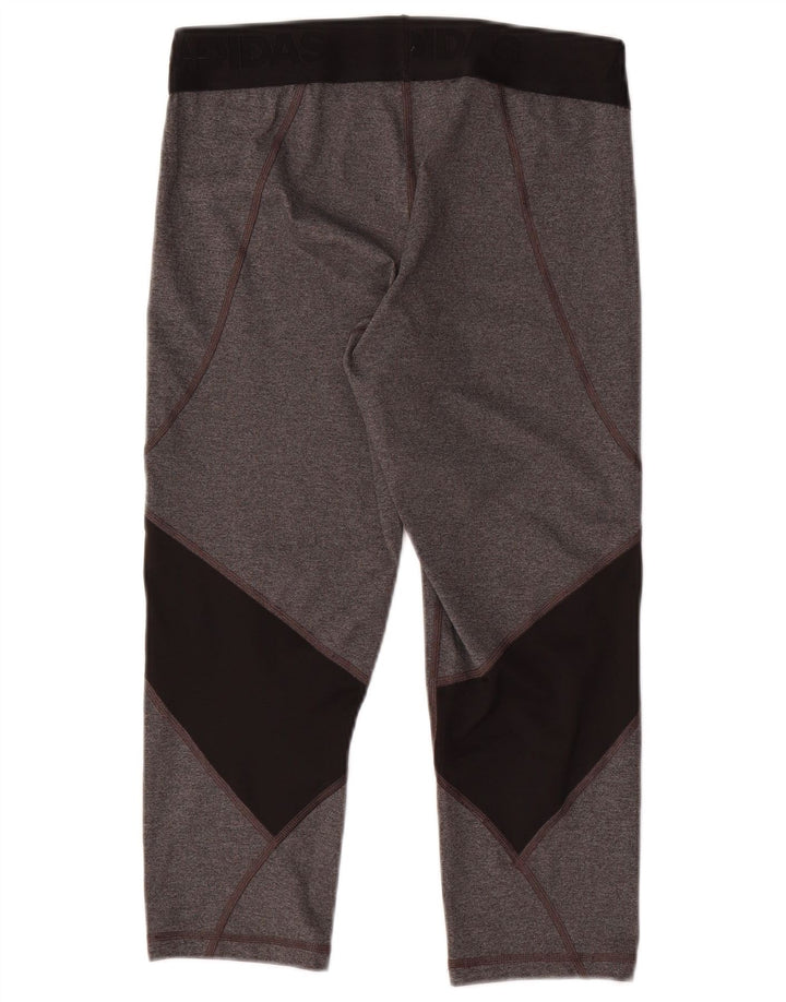 Adidas ženske Climacool Capri tajice UK 12/14 srednje sive boje