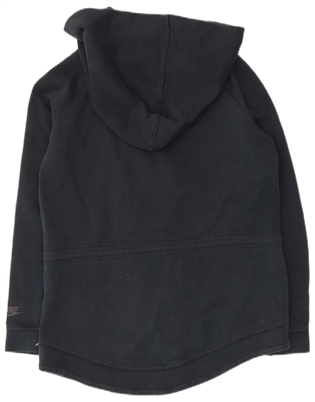 NIKE ženska velika majica s kapuljačom s patentnim zatvaračem UK 10 Mala tamnoplava pamuk