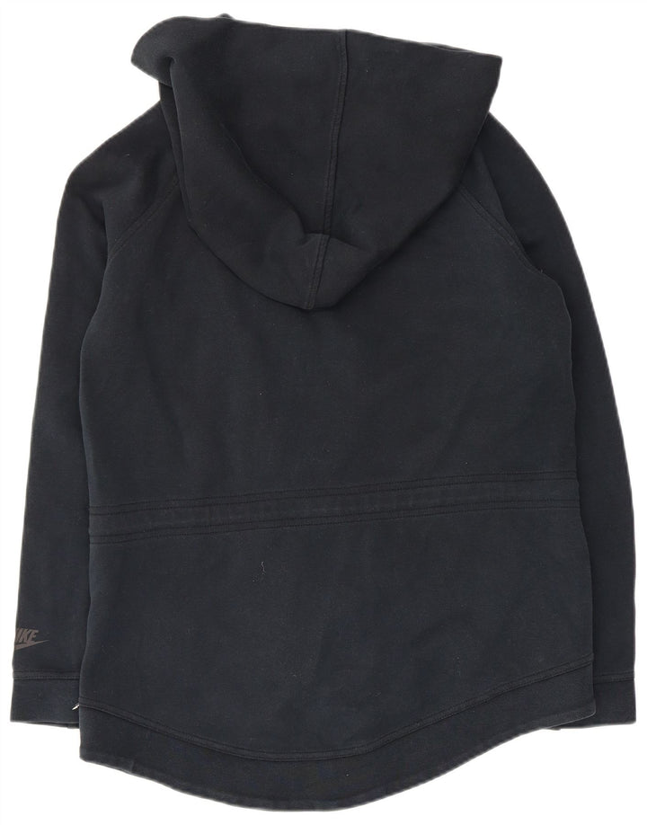 NIKE ženska velika majica s kapuljačom s patentnim zatvaračem UK 10 Mala tamnoplava pamuk