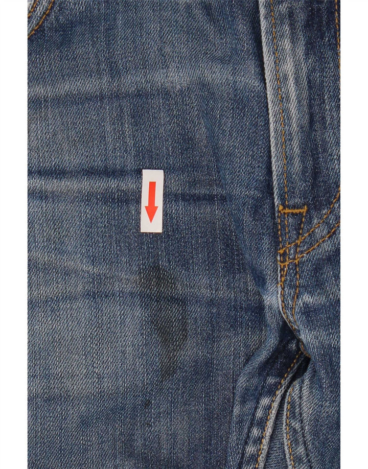 Lee Mens Zed Distressed Straight Jeans W32 L32 Plavi pamuk