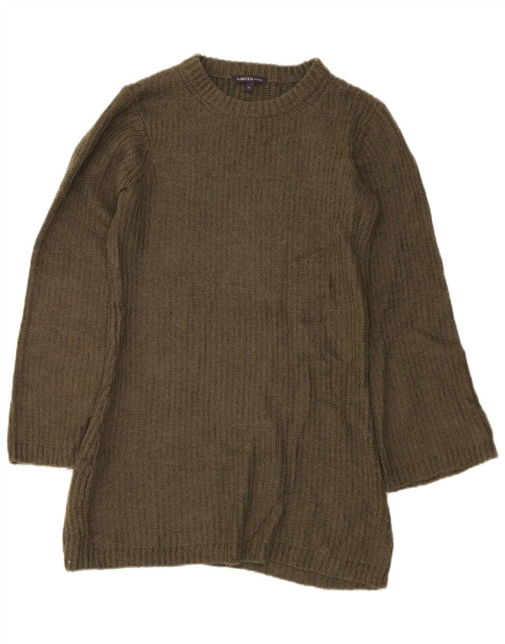 Marks & Spencer ženski džemper s okruglim izrezom UK 10 Mali zeleni akril