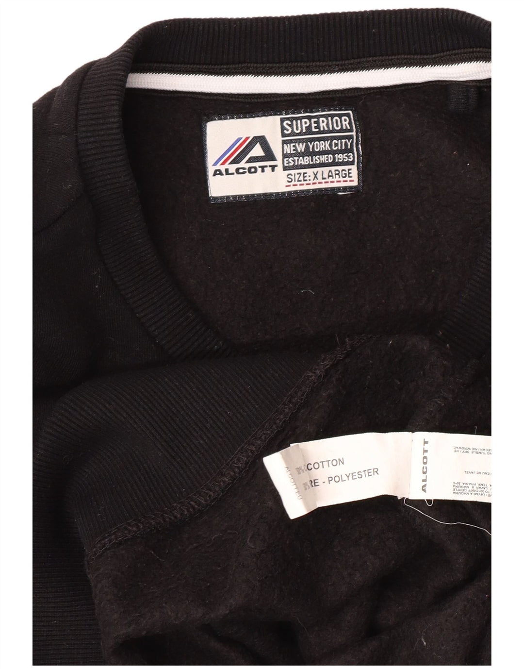 ALCOTT Muška trenirka New York City Graphic Sweatshirt XL crni pamuk