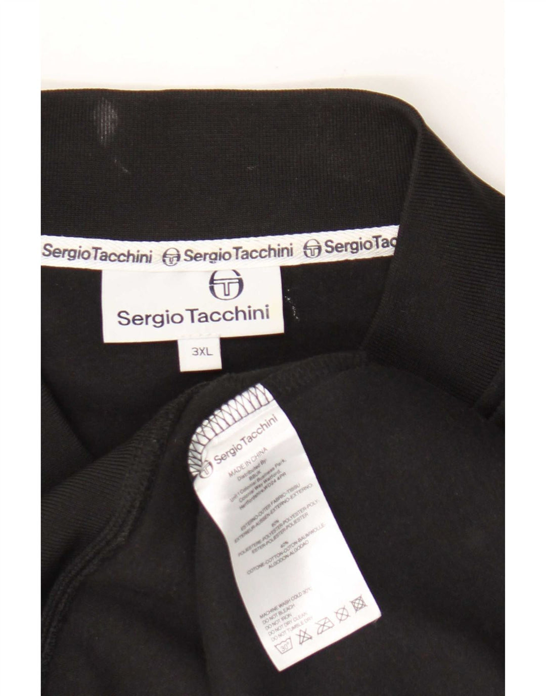 Sergio Tacchini muška trenirka bez rukava gornja jakna 3XL crni poliester