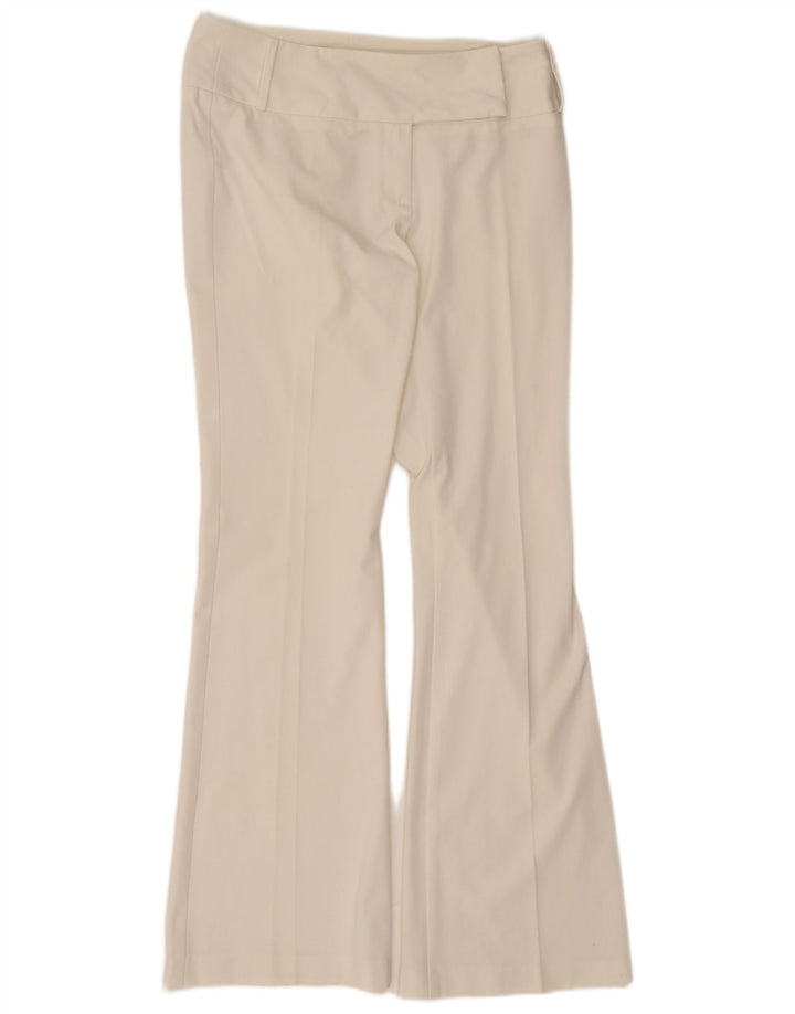 Sisley ženske široke ležerne hlače IT 44 srednje W30 L32 bijeli poliester