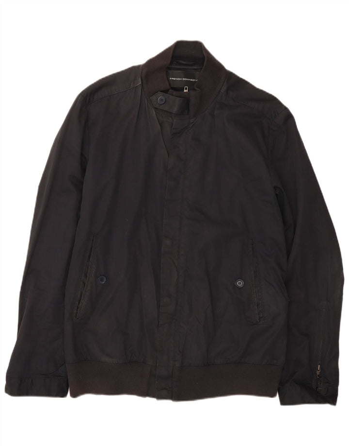 French Connection muška bomber jakna UK 40 Large tamnoplavi pamuk